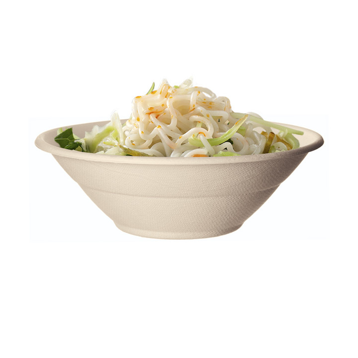 Sugarcane Bowl Bagasse Noodle Natural 940ml (50 Units) 