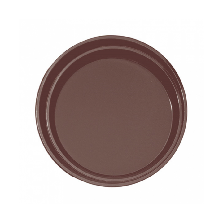 Plastic Tray Round Non-Slip Brown Ø40,0cm (1 Unit) 