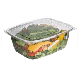 Cornstarch Deli Container with Lid PLA Compostable 1890ml (200 Units)