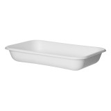 Sugarcane Tray Ecologic White 355ml 18,0x12,0x2,7cm (50 Units) 