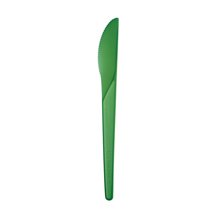 Cornstarch Knife CPLA Compostable Green 17,2 cm (50 Units) 