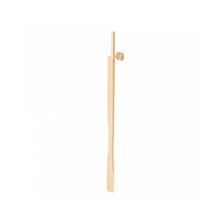 Paper Straw Straight Nature Wrapped With a Kraft Sleeve Ø0,6cm 21cm (3000 Units)