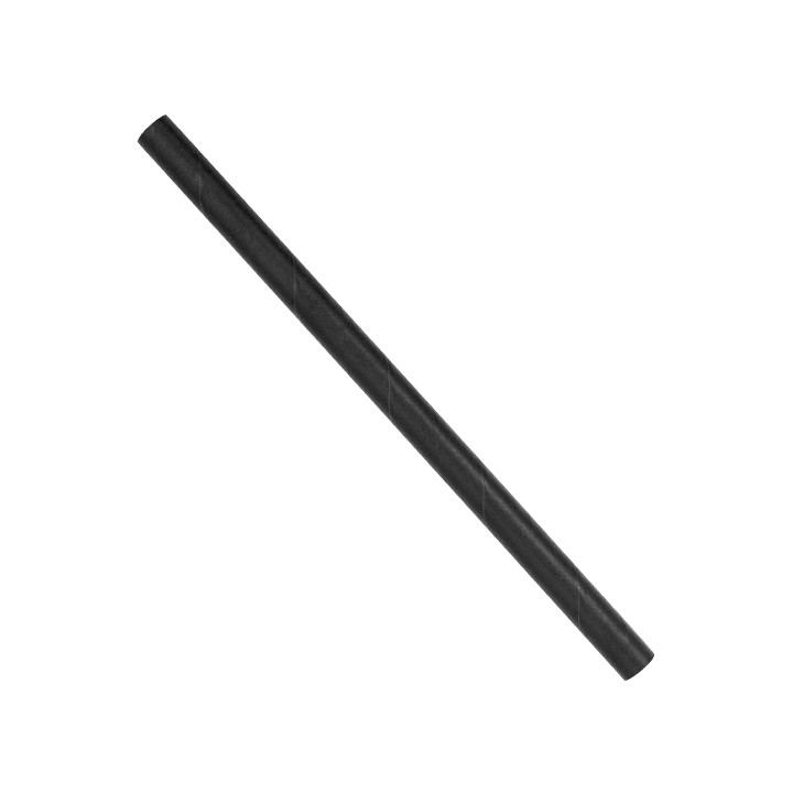 Paper Straw Straight Nature Wrapped With a Kraft Sleeve Ø0,6cm 14cm (6000 Units)