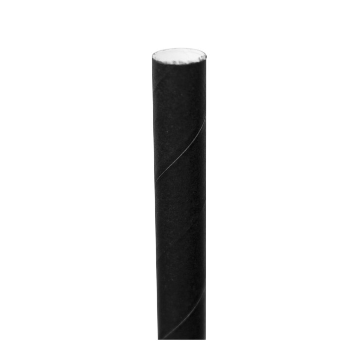 Paper Straw Straight Nature Wrapped With a Kraft Sleeve Ø0,6cm 14cm (6000 Units)