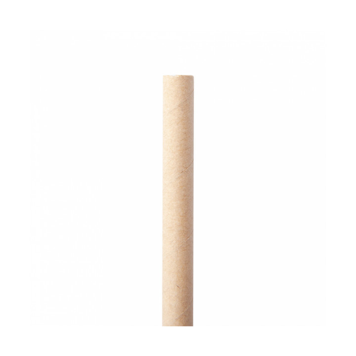 Paper Straw Straight Kraft "Ice drink" Ø0,8cm 14cm (6000 Units)