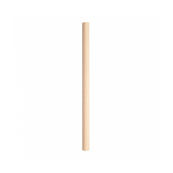 Paper Straw Straight Kraft "Ice Drink" Ø0,8cm 14cm (250 Units)