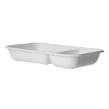Sugarcane Tray Ecologic White 2C 710ml 21,5x14,0x4,0 cm (50 Units) 
