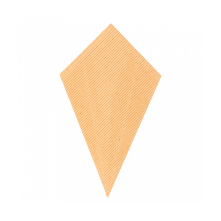 Paper Carrugated Dipping Cone Kraft 22cm 100g (100 Units)