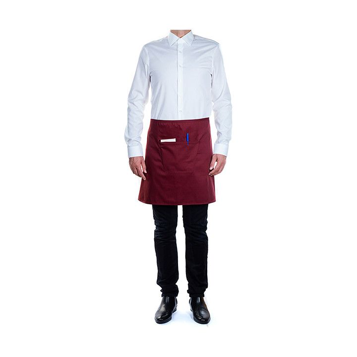 Serving apron pocket Burgundy 75x50cm  (1 Unit) 