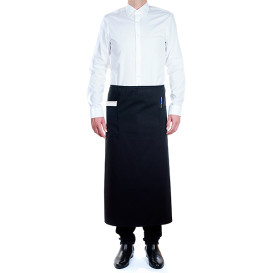 Serving French apron 2 pocket Black 90x110cm  (1 Unit) 