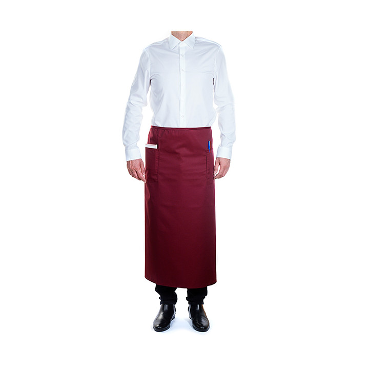 Serving French apron 2 pocket Burgundy 90x110cm (20 Uts)