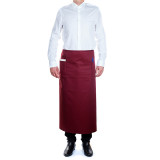 Serving French apron 2 pocket Burgundy 90x110cm  (1 Unit) 