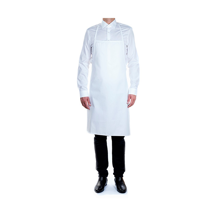 Serving apron Plasticized White 75x90cm (20 Units)