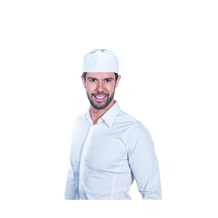 Cap with Mesh Cotton White (25 Units)
