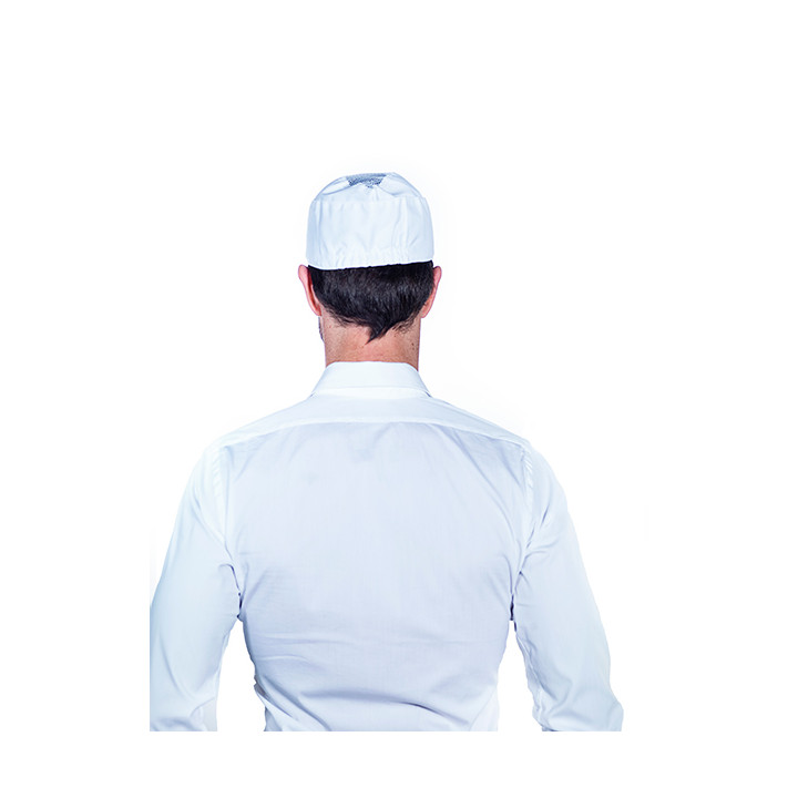 Cap with Mesh Cotton White (25 Units)