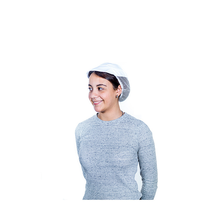 Cap with Mesh and Visor Cotton White (25 Units)
