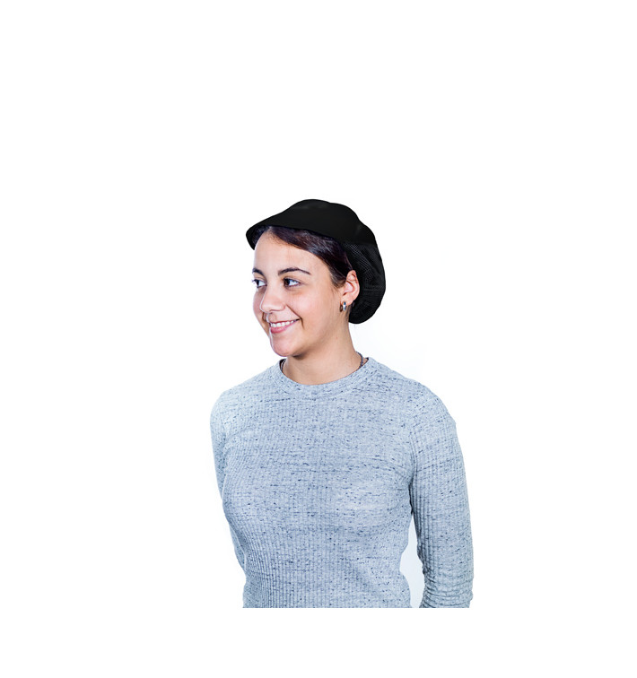 Cap with Mesh and Visor Cotton Black (25 Units)