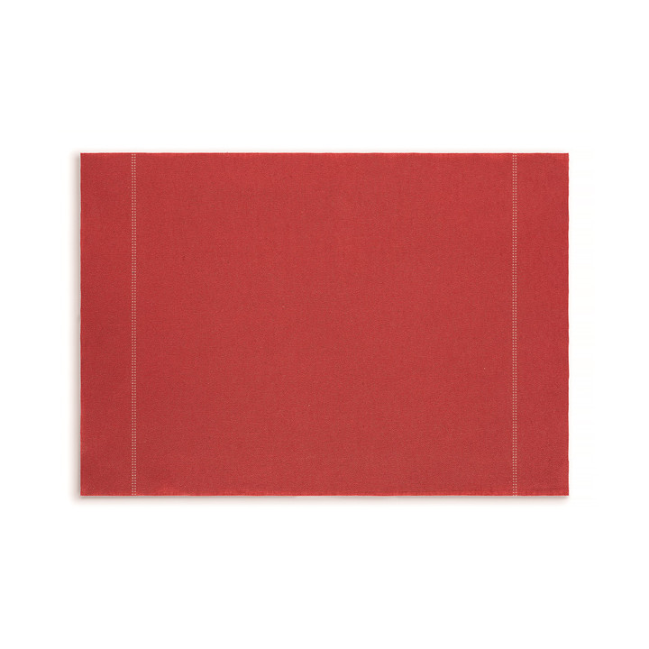 Cotton Placemat "Day Drap" Red 32x45cm (12 Units) 