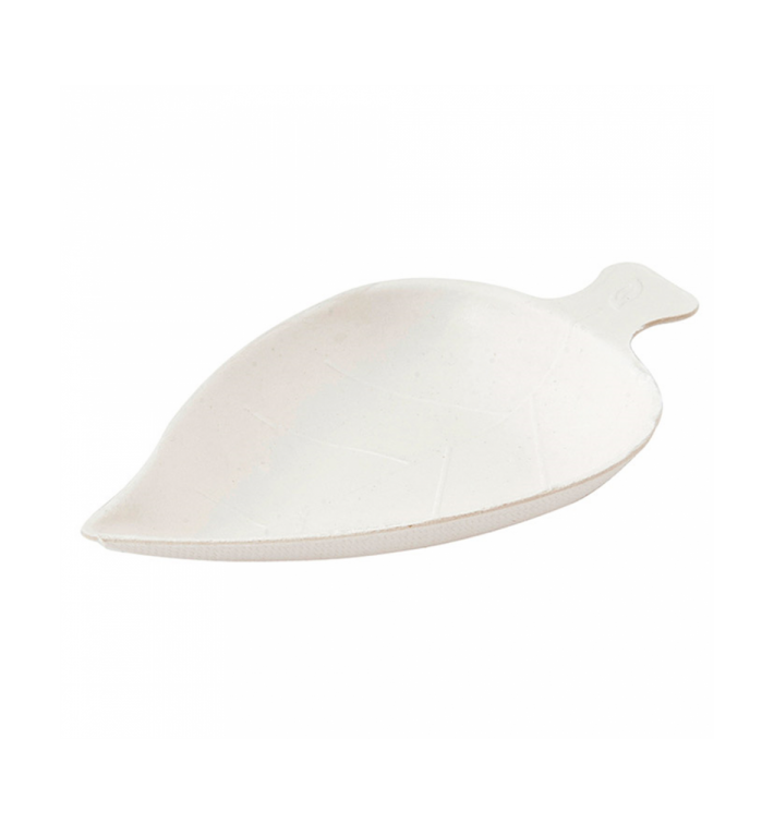 Sugarcane Mini Plate White 8x5,5cm (50 Units) 