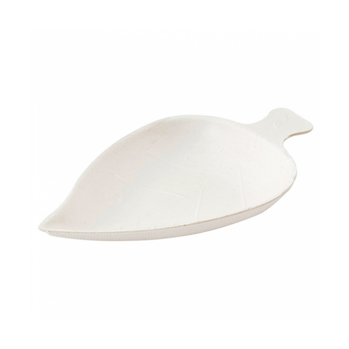 Sugarcane Mini Plate White 8x5,5cm (50 Units) 