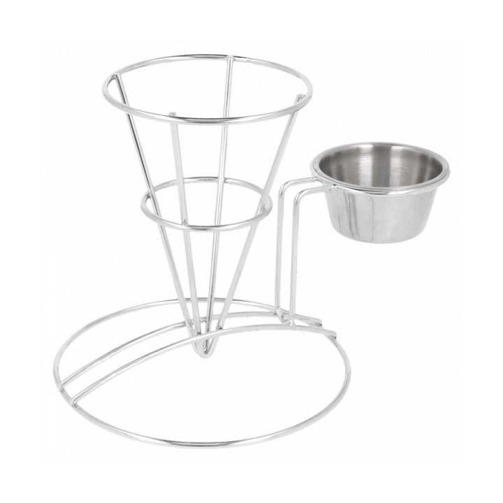 Display Basket Containers Steel with Cup Ø8,3x12,7cm (12 Units)