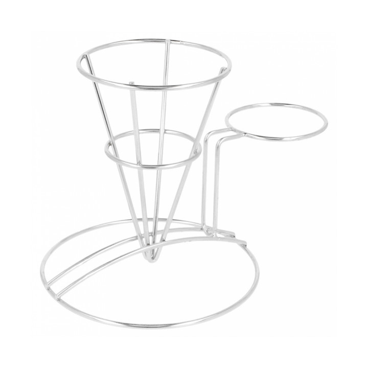 Display Basket Containers Steel with Cup Ø8,3x12,7cm (12 Units)
