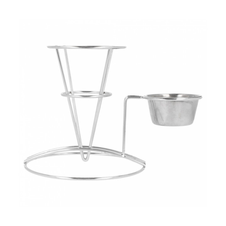 Display Basket Containers Steel with Cup Ø8,3x12,7cm (12 Units)