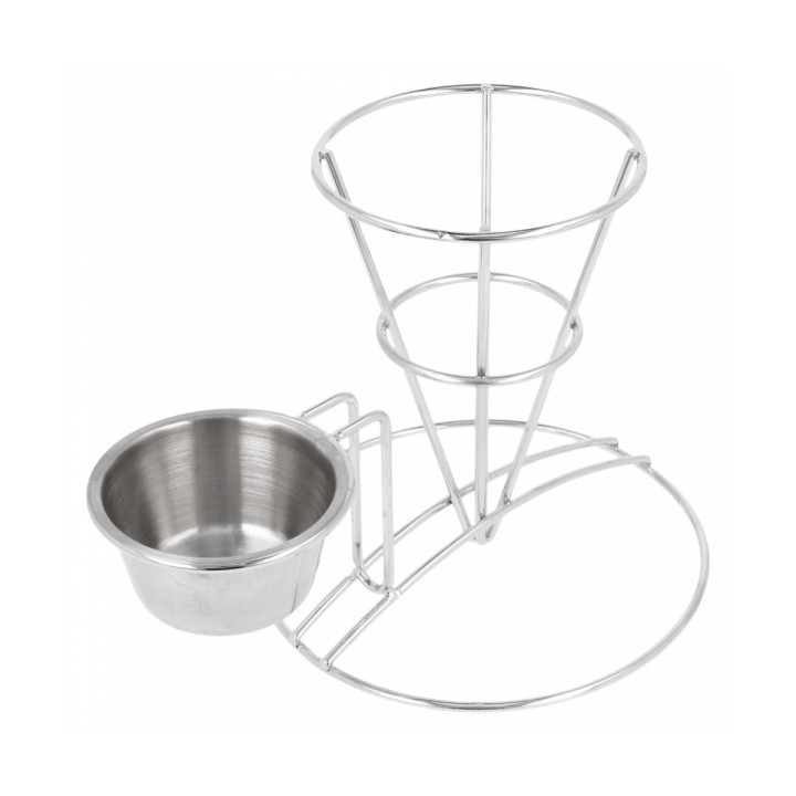 Display Basket Containers Steel with Cup Ø8,3x12,7cm (12 Units)