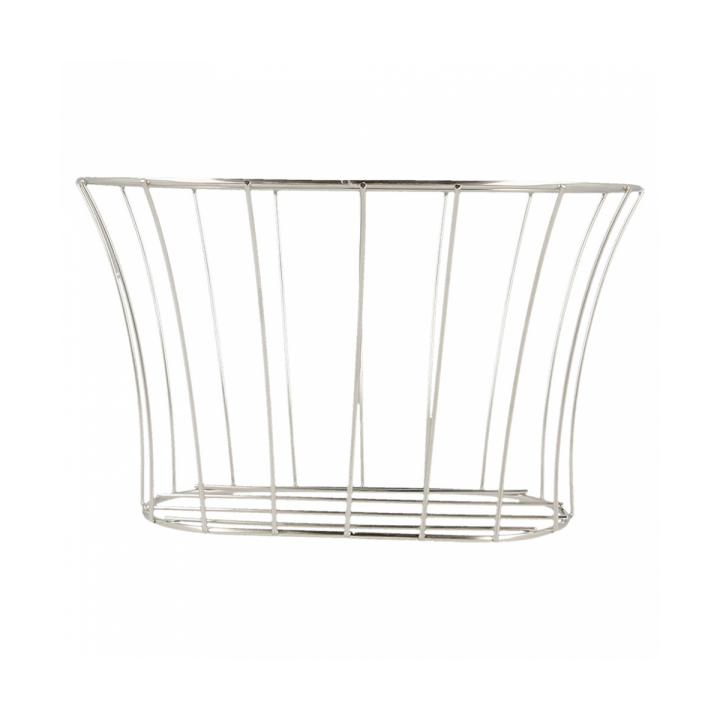 Basket Containers Steel Oval Shape Silver 21x12,7x12,7 (1 Unit)