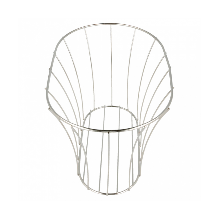 Basket Containers Steel Oval Shape Silver 21x12,7x12,7 (1 Unit)
