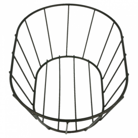 Basket Containers Steel Oval Shape Black 21,6x14x7,6cm (1 Unit) 