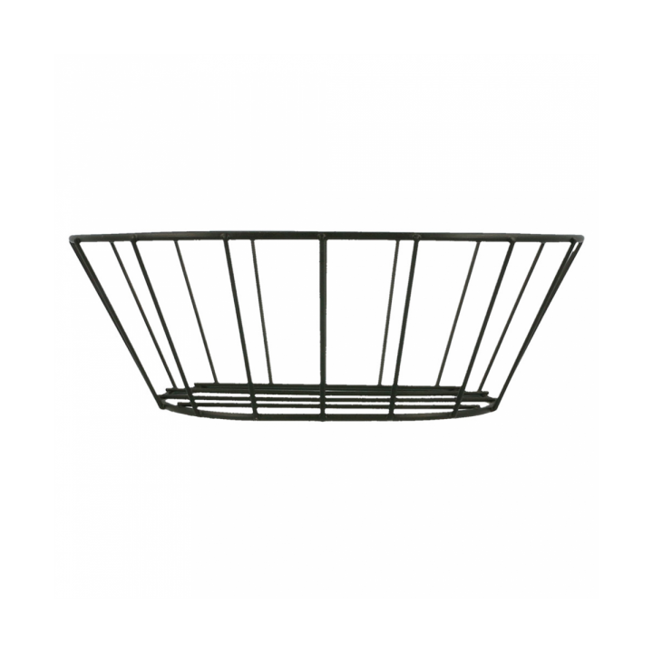 Basket Containers Steel Oval Shape Black 21,6x14x7,6cm (24 Units)
