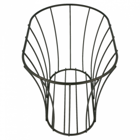 Basket Containers Steel Oval Shape Black 21x12,7x12,7 (1 Unit) 