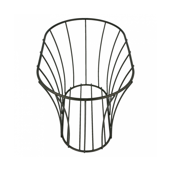Basket Containers Steel Oval Shape Black 21x12,7x12,7 (12 Units)