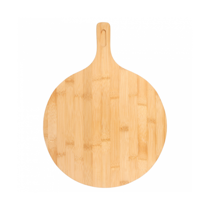 Bamboo Serving Platter with Handle Round shape Ø29x2,5cm (1 Unit) 