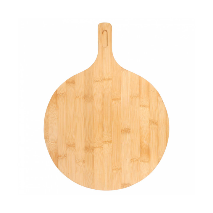 Bamboo Serving Platter with Handle Round shape Ø29x2,5cm (10 Units)