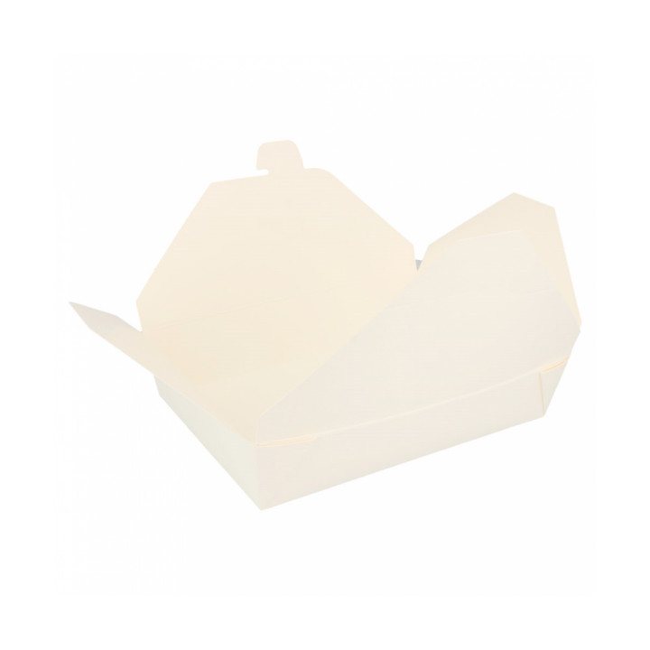 Paper Take-out Container "American" White 19,7x14x4,6cm 1470ml (50 Units) 