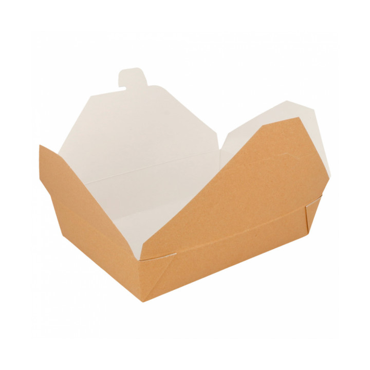 Paper Take-out Container "American" Natural 19,7x14x4,6cm 1470ml (200 Units) 