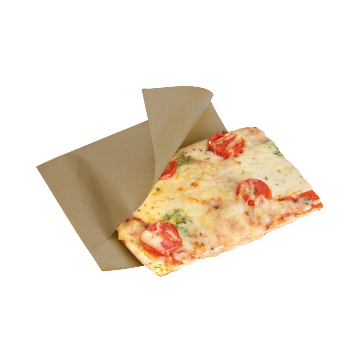 Paper Bag Grease-Proof Opened 15x13/10cm Natural (100 Units)