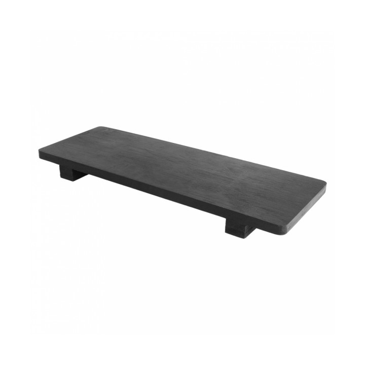 Bamboo Sushi Tray Black 30x11x2,5cm (1 Unit) 