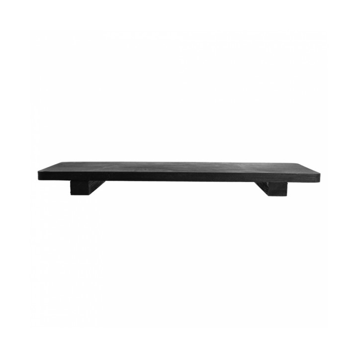 Bamboo Sushi Tray Black 30x11x2,5cm (1 Unit) 