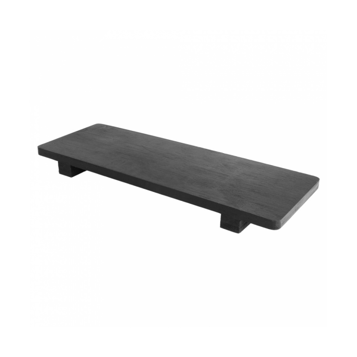 Bamboo Sushi Tray Black 30x11x2,5cm (40 Units)