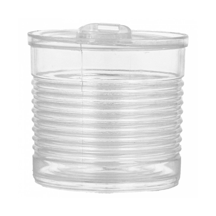 Tasting Plastic Tin Can PS Clear 110ml Ø6x5,7cm (25 Units) 