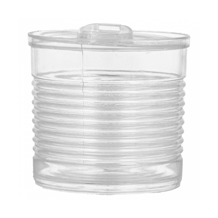 Tasting Plastic Tin Can PS Clear 110ml Ø6x5,7cm (200 Units)