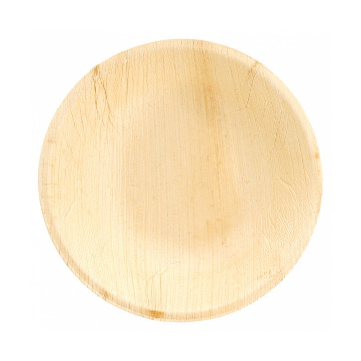 Palm Leaf Bowl Round Shape Ø18x3,5cm (200 Units)