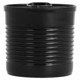 Tasting Plastic Tin Can PS Black 110ml Ø6x5,7cm (200 Units)