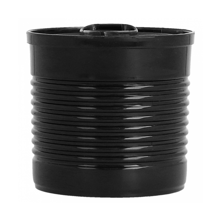 Tasting Plastic Tin Can PS Black 220ml Ø7,4x7cm (100 Units)