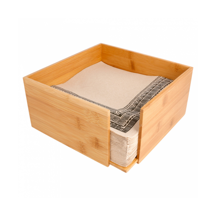 Bamboo Napkin Holder 21x21x10cm (1 Unit) 