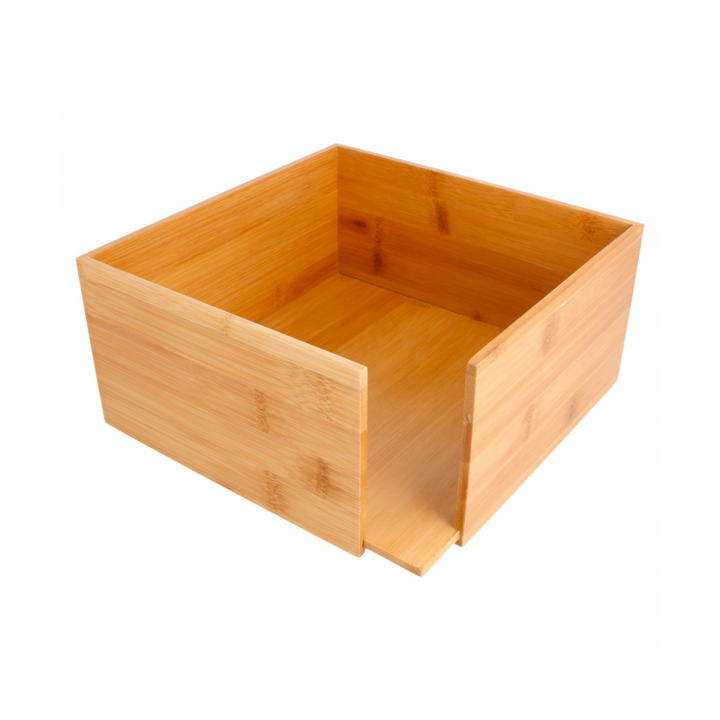 Bamboo Napkin Holder 21x21x10cm (12 Units)