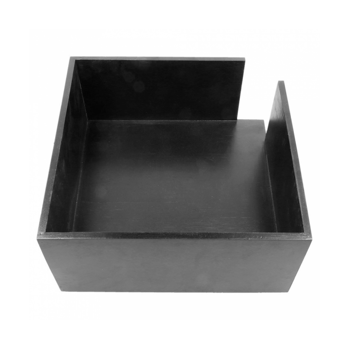 Black Bamboo Napkin Holder 21x21x10cm (12 Units)